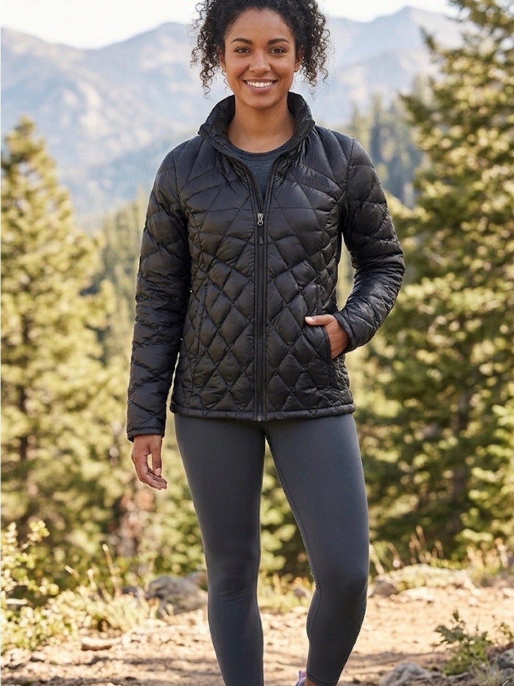 Patagonia Black Quilted Diamond-Pattern Puff Jacket
